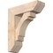 Ekena Millwork Merced Slat Smooth Bracket w/ Offset Brace, Douglas Fir, 7 1/2"W x 24"D x 28"H BKT0806X24X28MRC06SDF - alternate 1